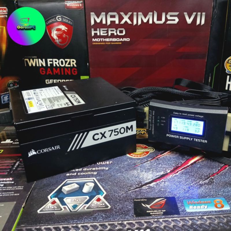Power Supply PSU Corsair CX Series™ CX750M — 750 Watt 80 Plus® Bronze