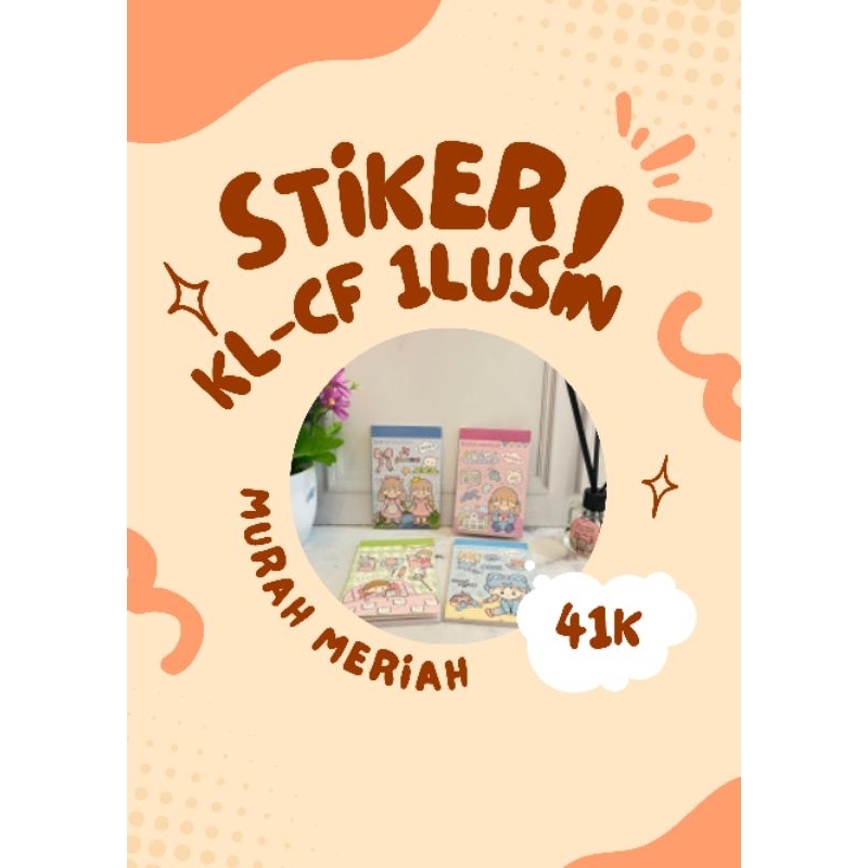 

GROSIR BUKU STIKER KLCF 12pcs / 1lusin Stiker Anti Air Bisa COD