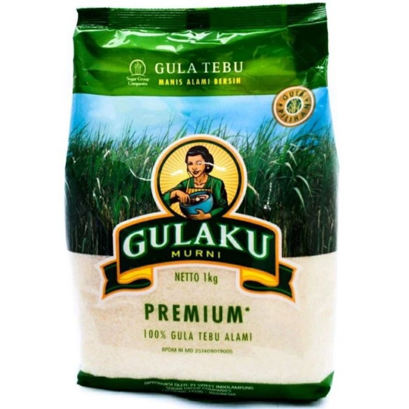 

GulaKu 1kg / Gula Premium Gula Ku 1kg / Gula Pasir Kristal Gulaku 1kg