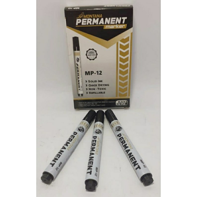 

Spidol Permanent/ Permanent Marker Montana Hitam