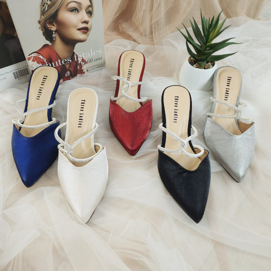 MELYSA heels 5CM  ~ sandal wanita | wedding heels saten premium 