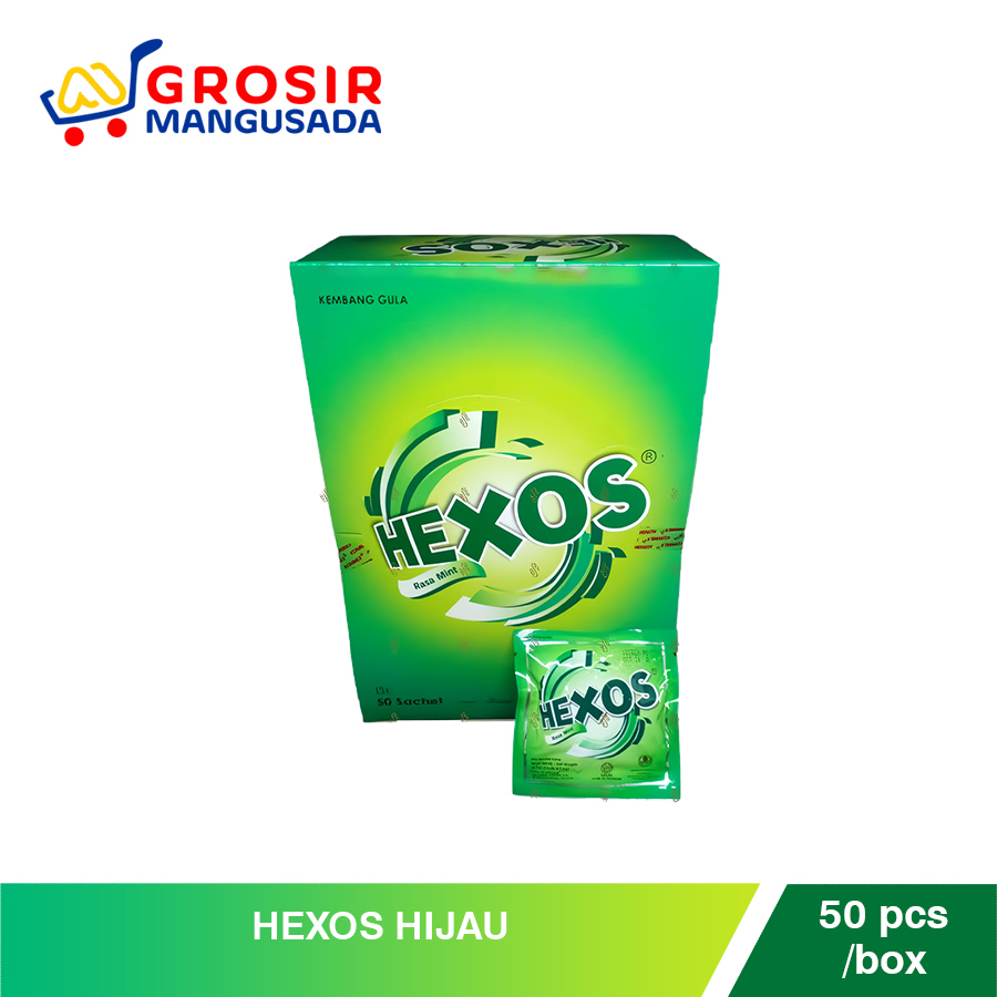 

Permen Hexos Rasa Mint Hijau GROSIR 1 box isi 50pcs