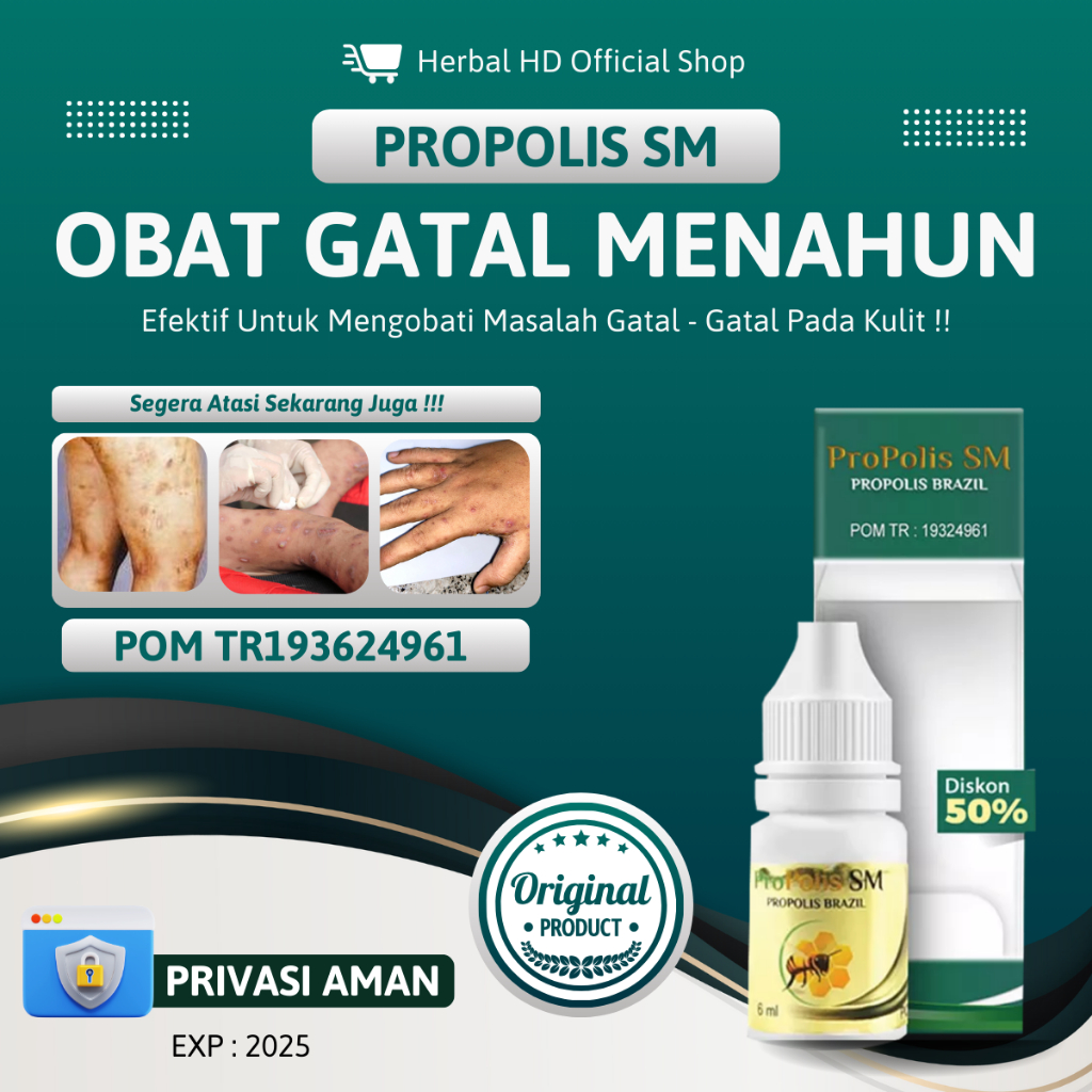 Propolis SM - Salep Budug Bernanah, Penghilang Bekas Luka Budug, Atasi Penyakit Santri, Gudik Scabie