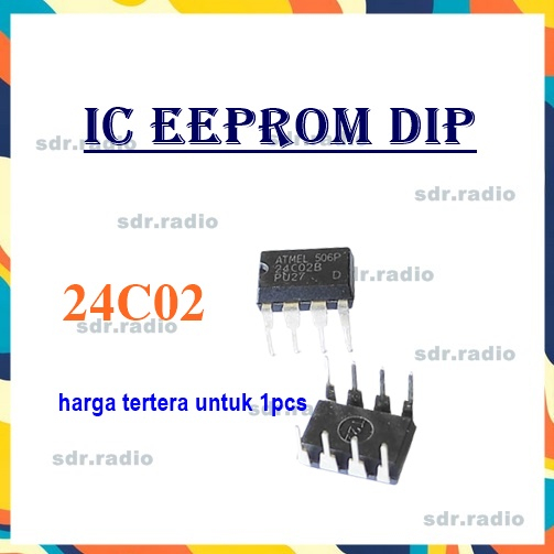IC Memory EPROM 24C02 Original ST