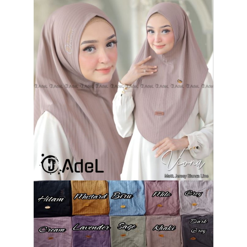 Viona adel bergo adel bergo viona adel viona original adel bergononpad bergotanpapad  bergo garis hi