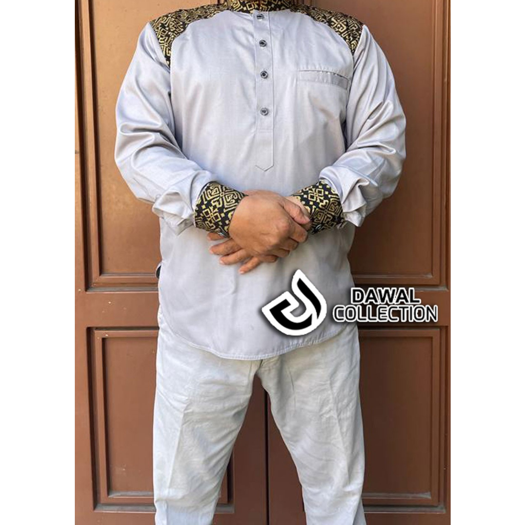 Jumbo-Kurta Batik Dzikri Bahan Katun Toyobo Kurta Pria dewasa Terbaru 2023 Kurta Premium Pria Import