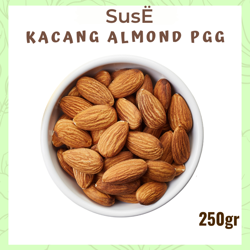 

SUSE Kacang Almond Panggang Murni Tanpa Pemanis & Perasa 250gr