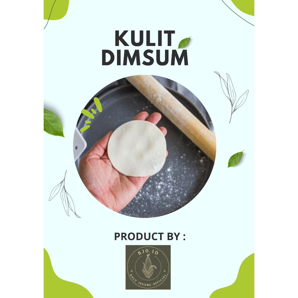 

Kulit Dimsum/ Kulit Gyoza/Kulit Dimsum 8cm isi 100 Lembar Halal