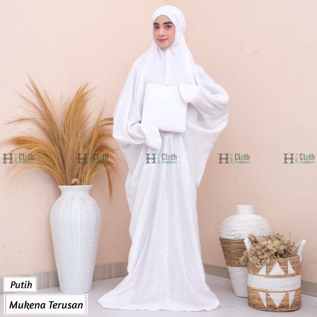 Mukena Terusan Standar | Mukena Rayon Terusan Jumbo | mukena extra jumbo