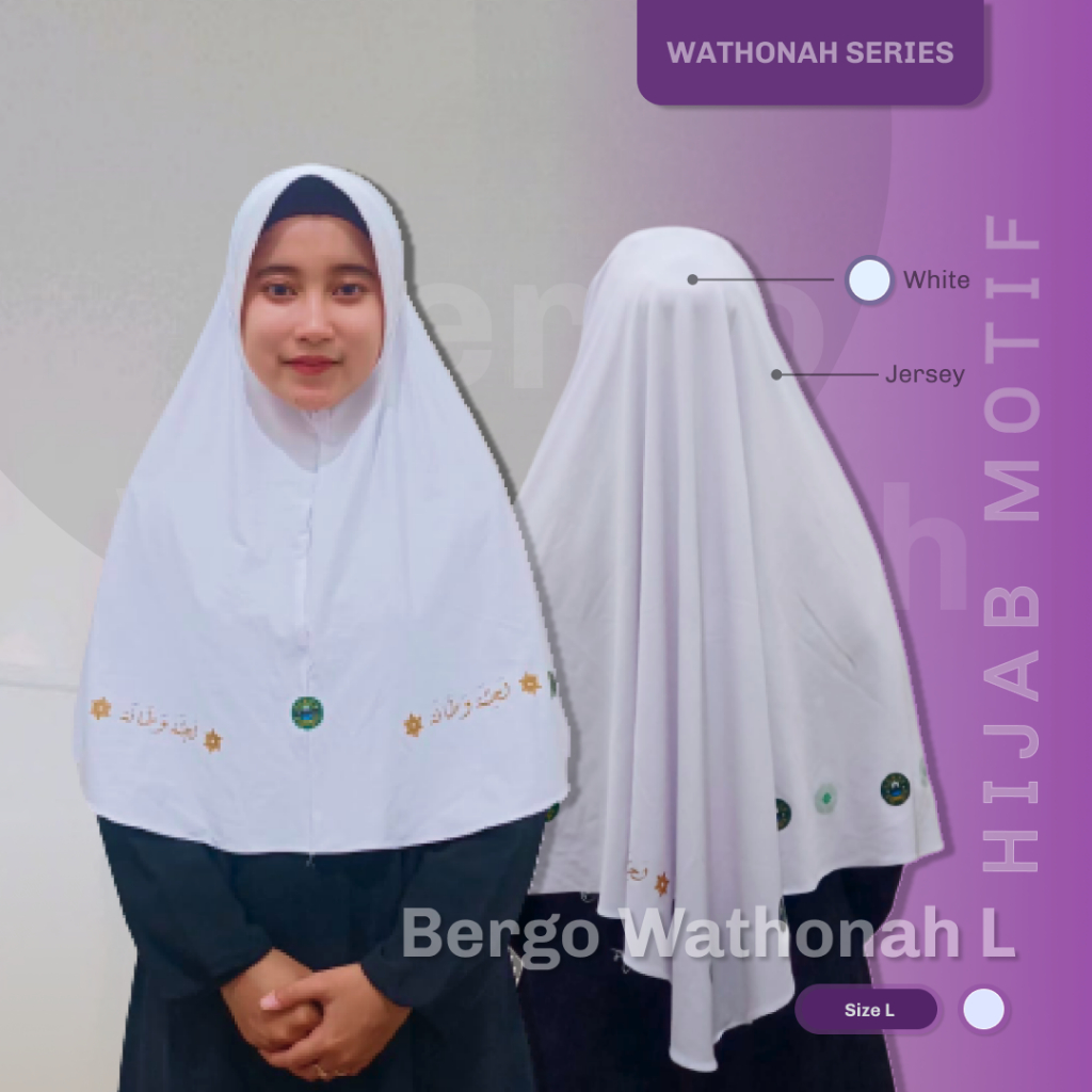 Bergo Jersey Wathonah L Putih
