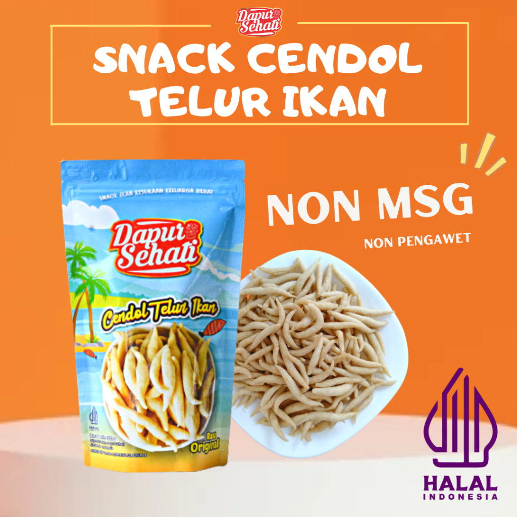 

Snack Cendol Telur Ikan Dapur Sehati | cemilan anak sehat 1 tahun ke atas tanpa msg non gluten