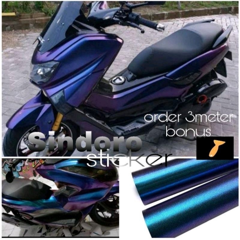SKOTLET MOTOR WARNA BUNGLON SETICKER MOTOR WARNA BUNGLON BIRU