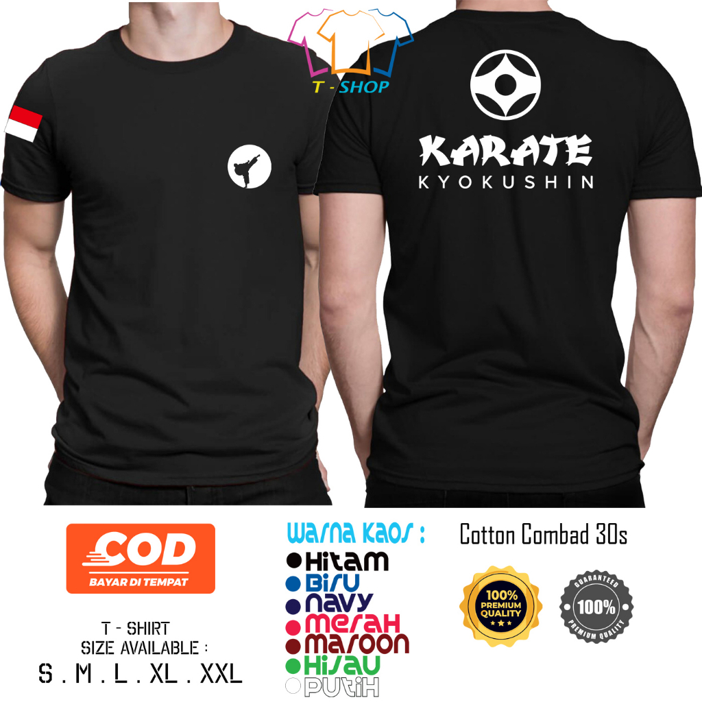 Kaos Baju Karate Kyokushin Kaos Distro Karate Club Indonesia