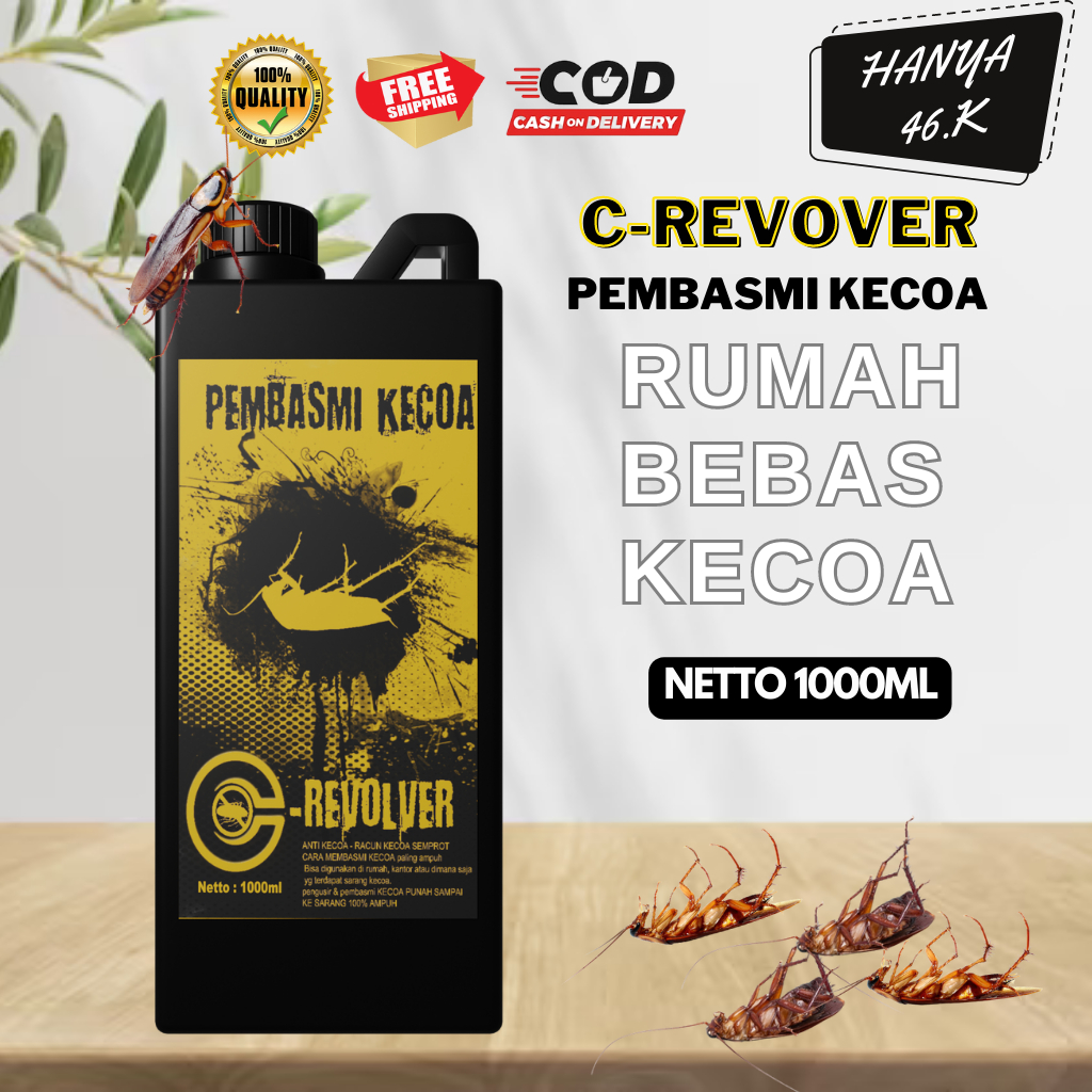 OBAT KECOA - PEMBASMI KECOA - ANTI KECOA SEMPROT ISI 1 LITER
