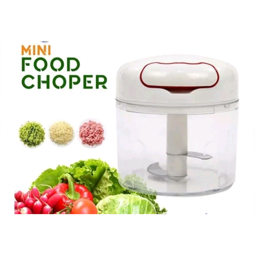 Mini Choper Manual - Chopper Manual - Mixer Manual - Penghalus makanan - Penghalus Bumbu Manual - Pe