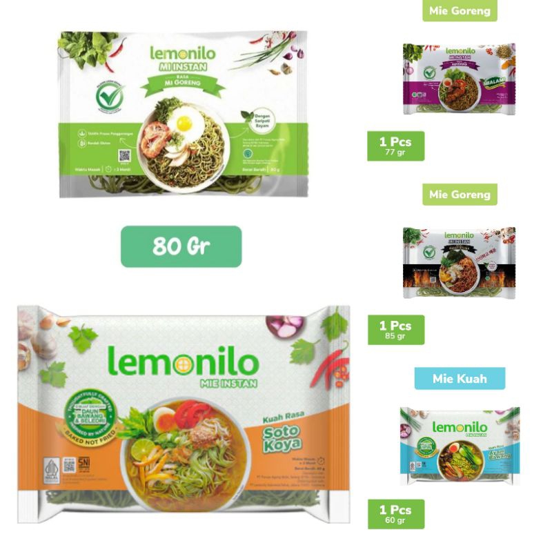 

Mi Lemonilo Mie Goreng Kuah ayam bawang