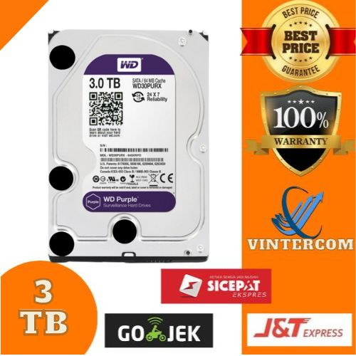 HARDISK 3TB pc - hdd 3tb purple 3,5''