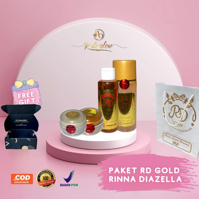 Rd Gold by Rinna Diazella Paket Toner Cleanser Free Gift