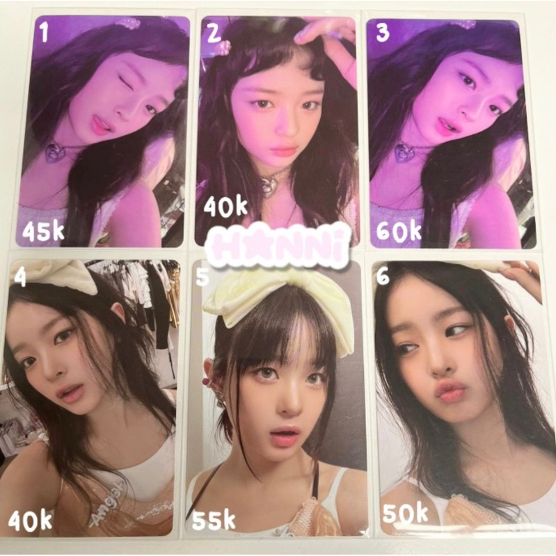 newjeans get up weverse & beach bag official poca hanni & haerin  ໒꒱ ‧₊˚