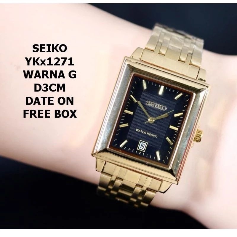 COD/ Jam Tangan Wanita Anti Air / Jam Tangan Rantai premium /Jam Tangan Model Kotak Terlaris