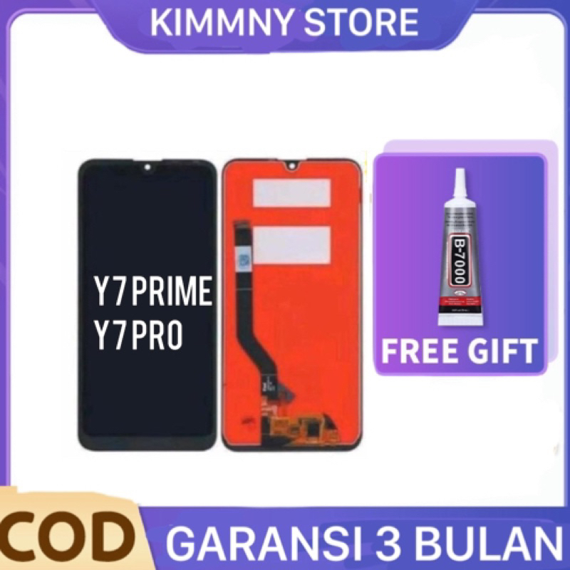 LCD TOUCHSCREEN FULLSET HUAWEI Y7 PRIME / Y7 PRO 2019 BERGARANSI