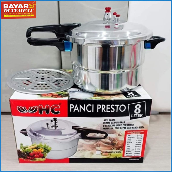 PRESTO VIRAL PANCI PRESTO 8 LITER HCM HAPPY CALL WAJAN PRESTO KOKOH Panci penanak nasi mengukus