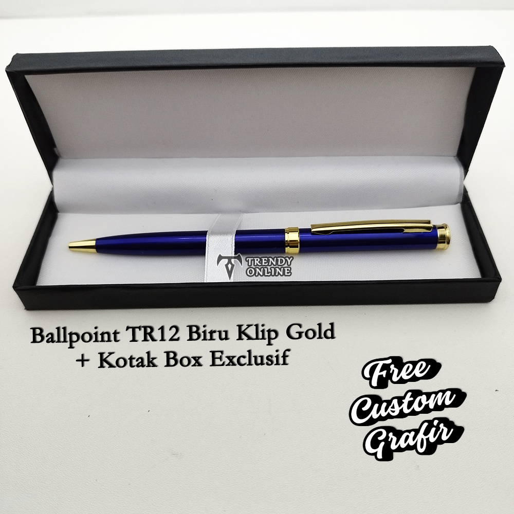 

Pulpen Exclusif FREE GRAFIR Nama, TR12 Pulpen + Box Bonus Cetak Nama Custom, Hadiah Souvenir Exclusif