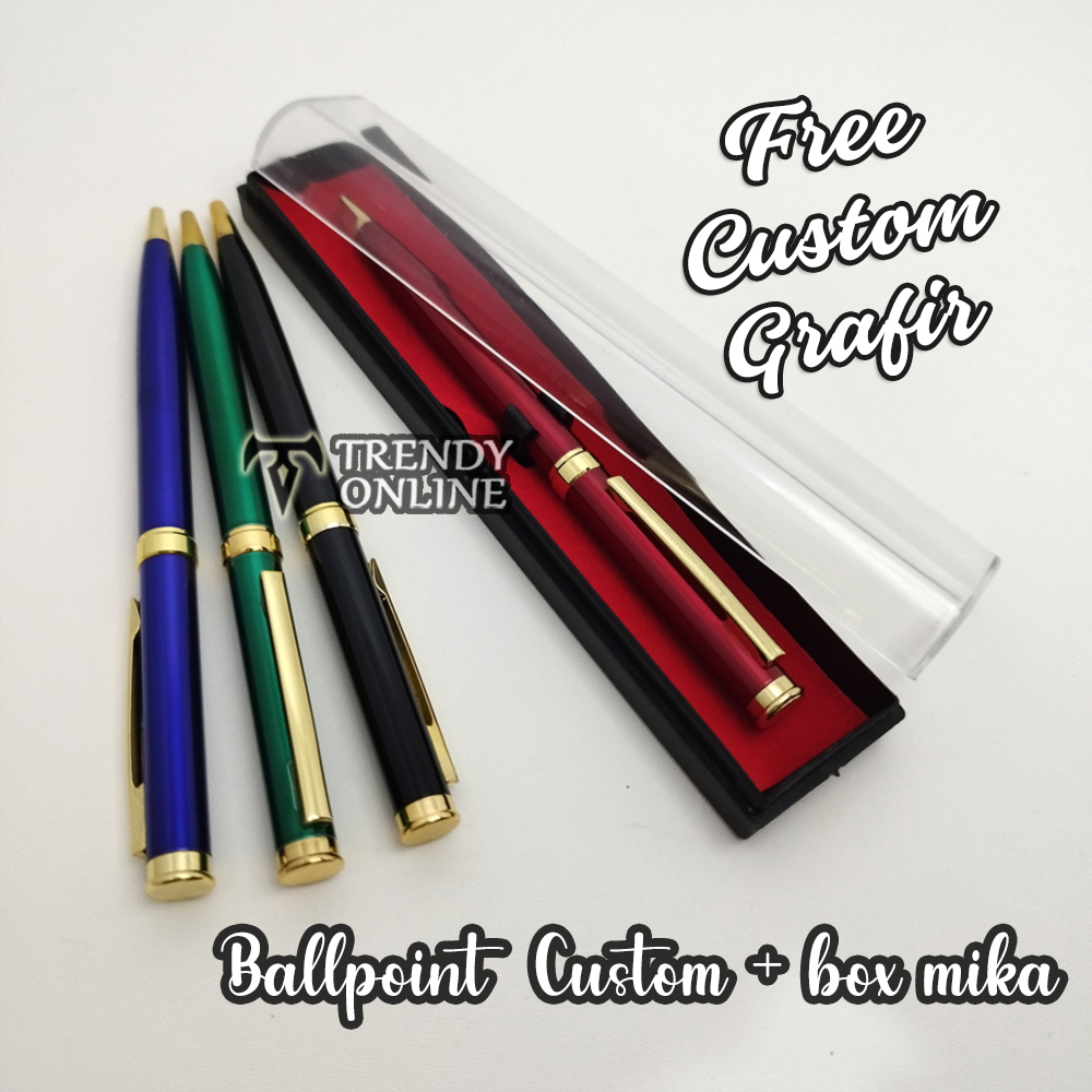 

Pulpen Promosi, Pulpen TR12 dan Box Mika, FREE GRAFIR cetak nama, Pen Souvenir Promosi, Bulpoin Besi, Pen Hadiah