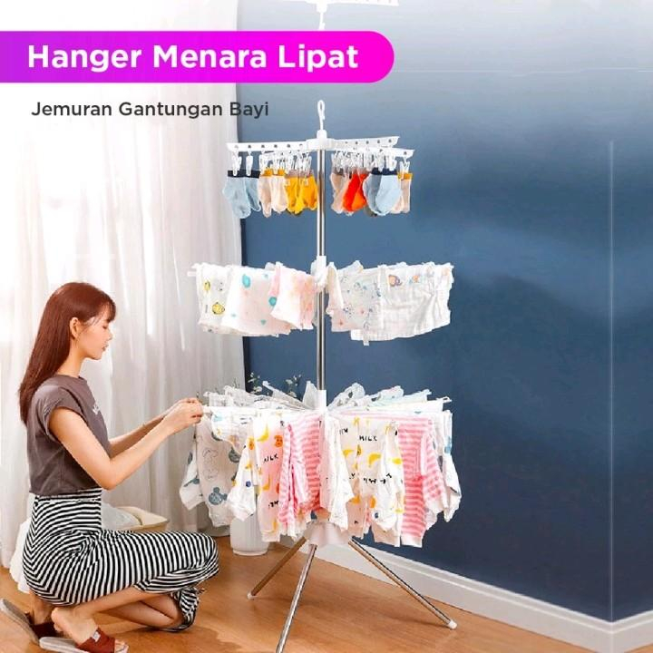 Jemuran Menara Lipat | Jemuran Gantungan Bayi