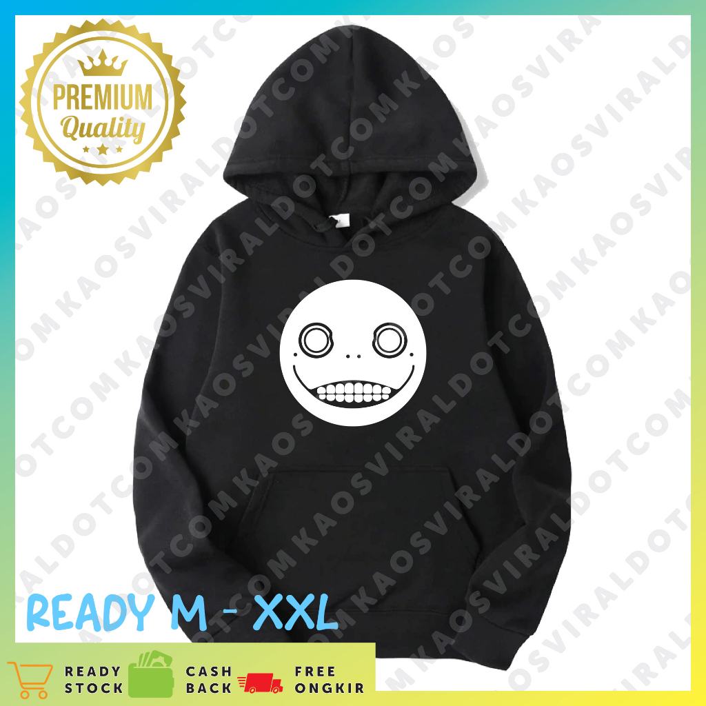 JACKET HOODIE GAME NIER AUTOMATA EMIL HEAD JUMPER HOODIE UNISEX