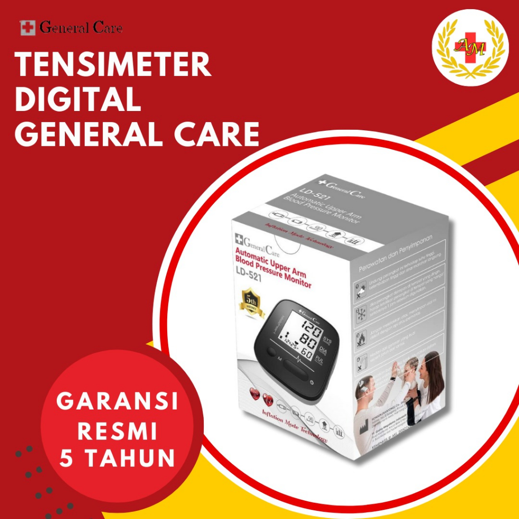 Tensimeter Digital Tensi General Care LD 521 Alat Ukur Tekanan Darah