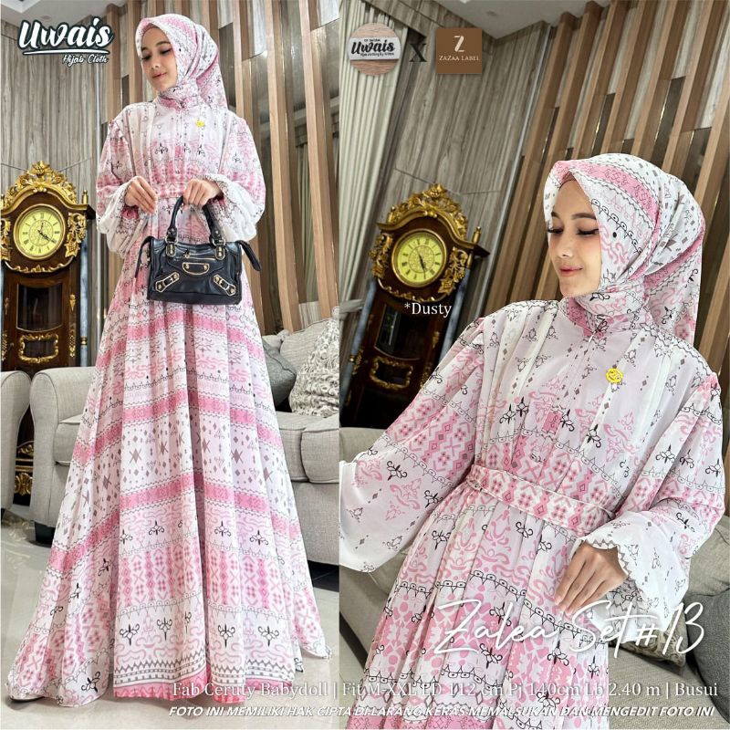 New Zalea set hijab premium original by Uwais