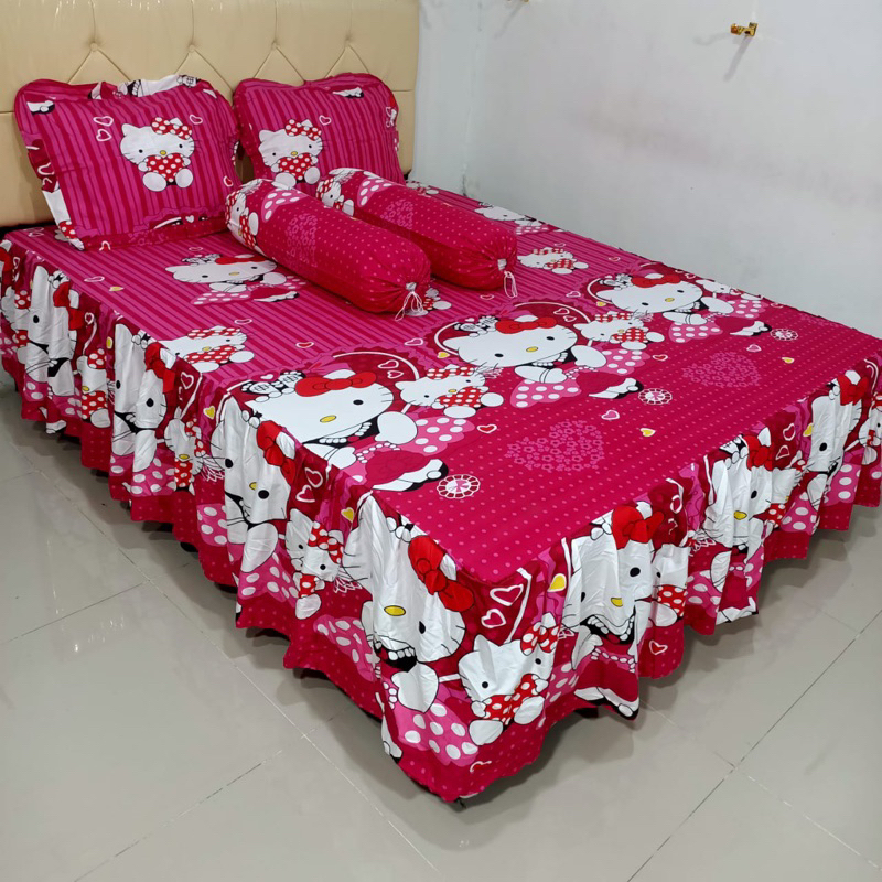 Sprei Rumbay Rempel Motif ukur 180x200x45 dan 160x200x45