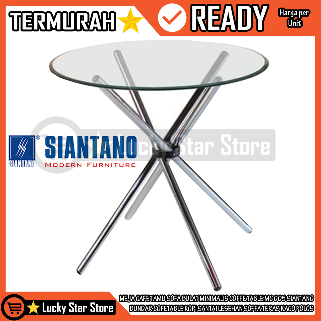 [Kargo] MEJA TAMU SOFA BULAT MEJA MC 005 SIANTANO MINIMALIS COFFE TABLE BUNDAR COFETABLE KOPI SANTAI