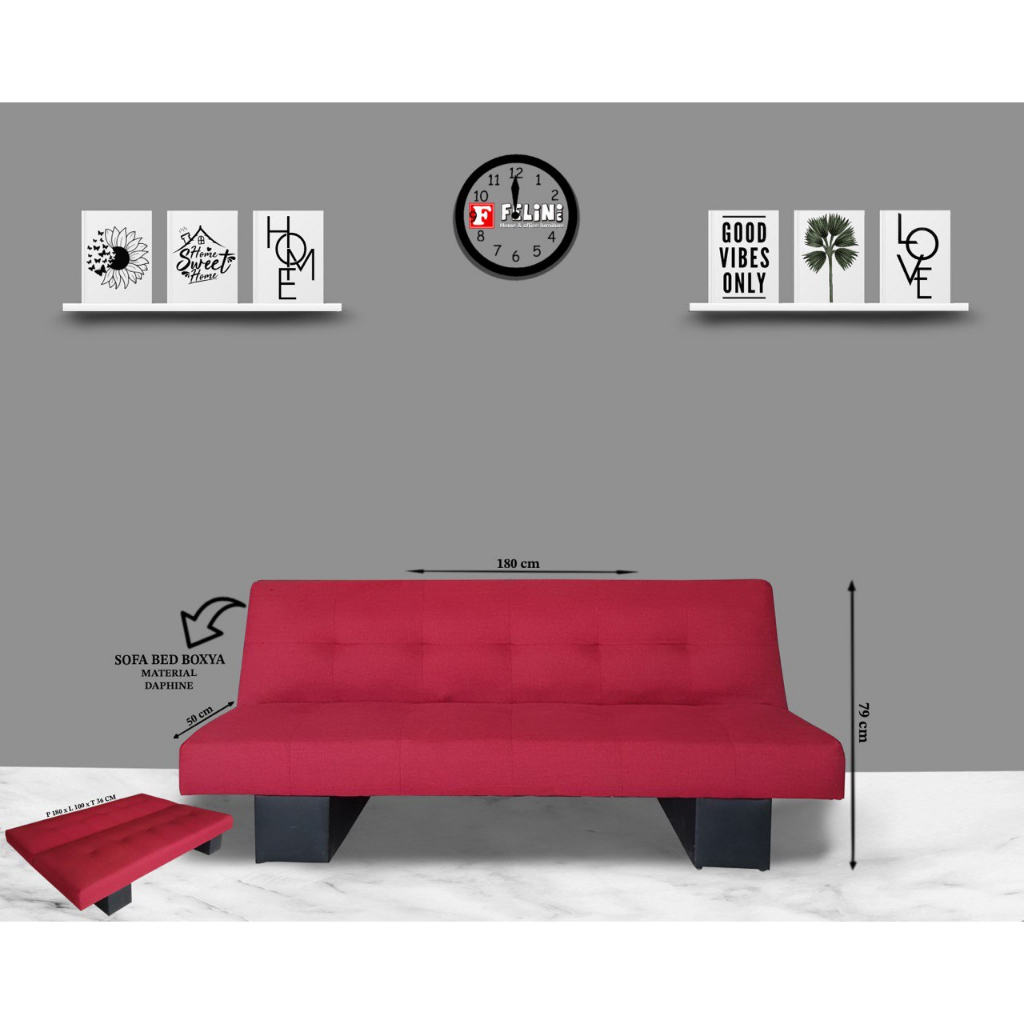 Sofa Bed Minimalis Busa Padat - Felini Furniture || Sofabed_Boxya