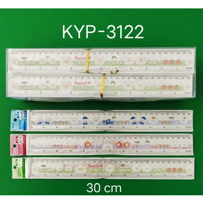 

Kayagi Ruler / Penggaris 30CM KYP-3122