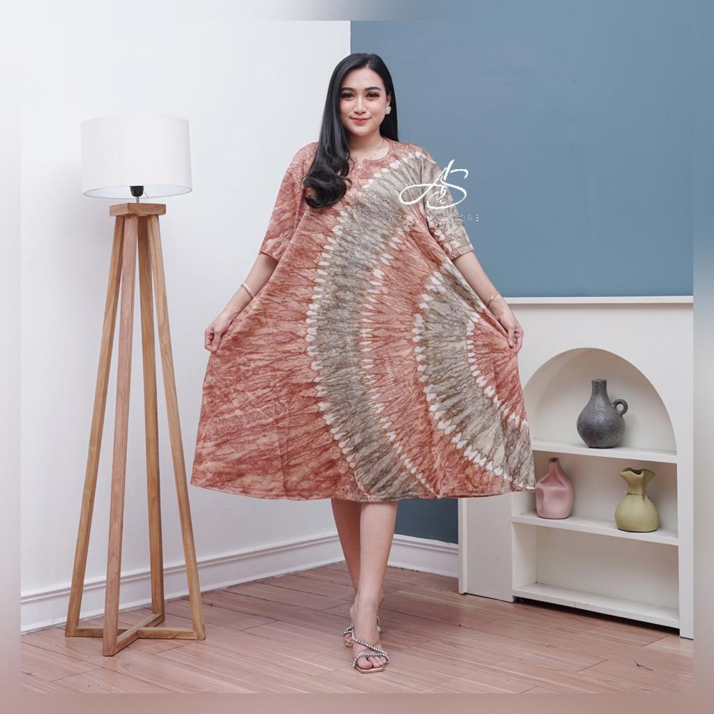 Daster Kaos Jumputan Daster Payung Ukuran Jumbo LD 130 Daster Busui