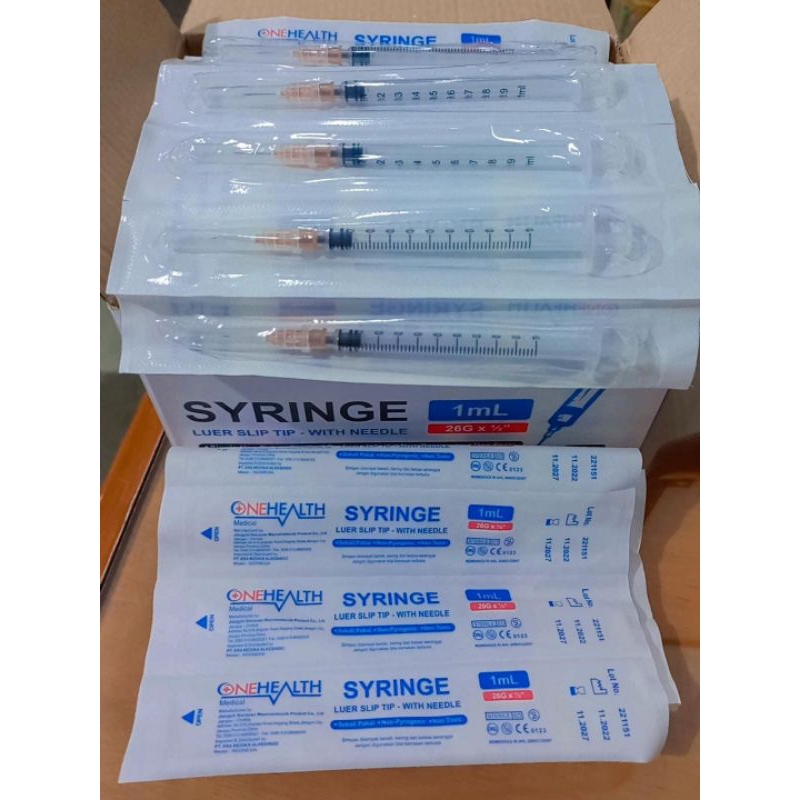Syringe Onehealth 1 cc whith needle