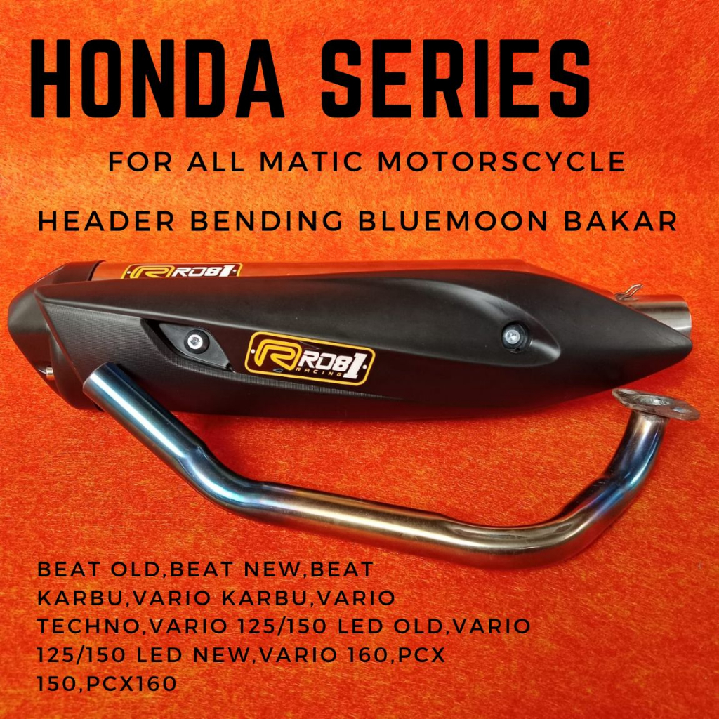 Knalpot Racing ROB1 Vario 110 vario 125 vario  pcx150 pcx160 scoopy old new beat old new