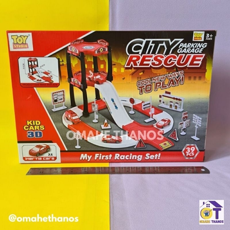 Mainan Parkiran plus 4 mobil / Mainan Parking Garage Murah/garasi mobil/garasi parkir