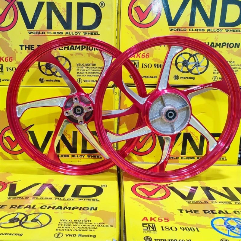 VELG VND AK66 AK 66 YAMAHA JUPITER Z VEGA FIZR MX OLD RX KING 140X17 160X17 ORIGINAL VND Velg VND AK