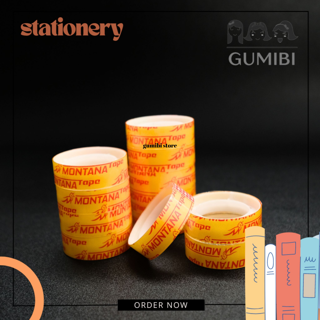 

Selotip Mini Transparan / Washitape Mini Bening Termurah Gumibi Store