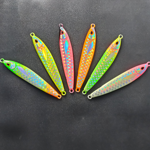 Metal Jig  Full GID 60 gram Motif Sisik