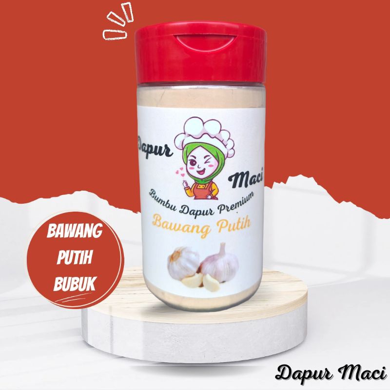 

Bawang Putih Bubuk / Ground Garlic / Bumbu Dapur Bubuk Botol 50 Gr - Dapur Maci