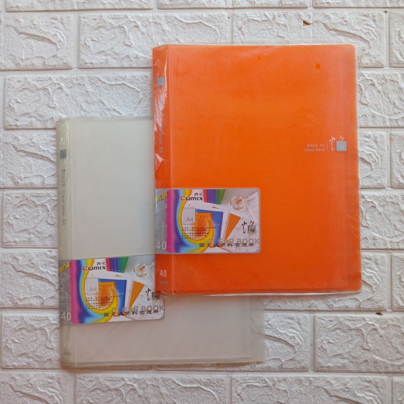 

COMIX Clear Book QF40AK File Holder Ukuran A4 isi 40 Pocket SALE