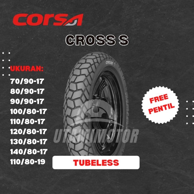 BAN MOTOR CORSA PLATINUM CROSS S RING 17 100/80-17 110/80-17 TUBELESS