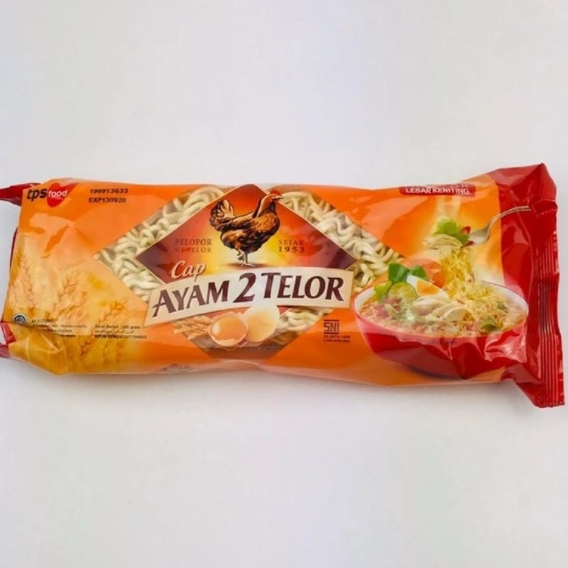 

Mie Cap Ayam 2 telor mie telor lebar keriting 200 gram