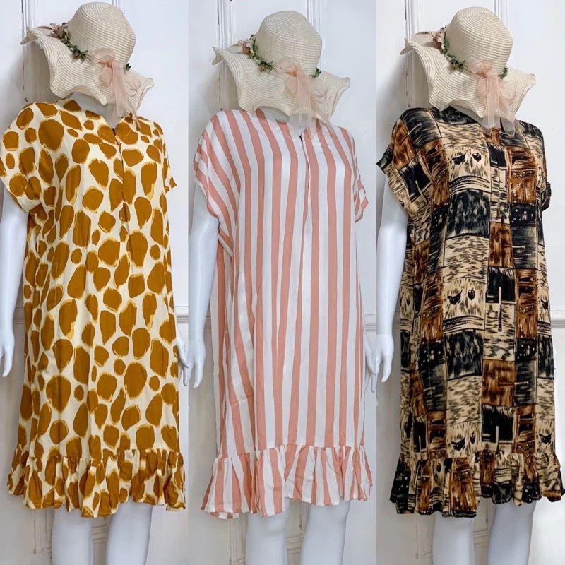 Daster Busui ruffle kekinian/daster viral