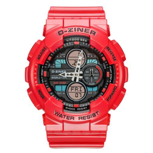 JAM TANGAN PRIA RUBBER D-ZINER D-8278 ORIGINAL WATER  RESISTANT