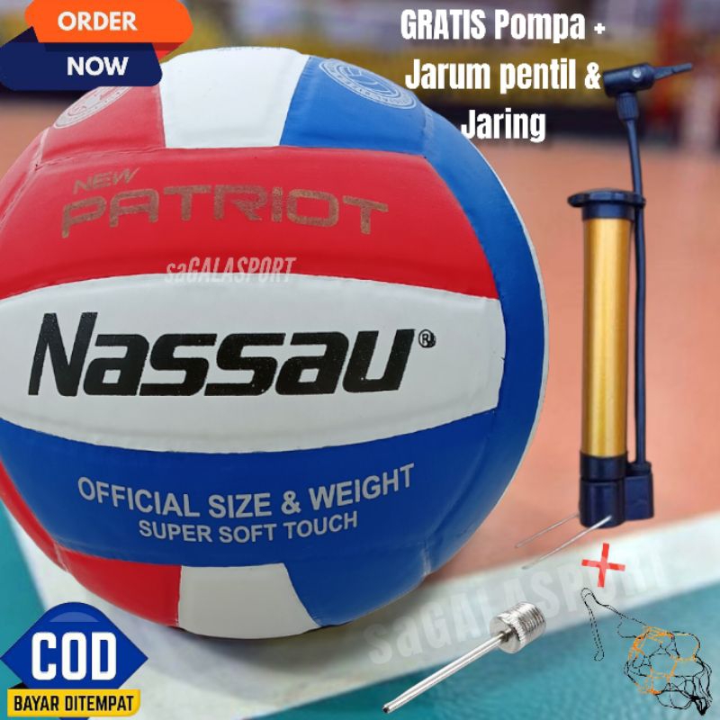 BOLA VOLI PRESS NASAU NEW PATRIOT/BOLA VOLI NASSAU/BOLA VOLI PRESS/BOLA VOLI LATIHAN ANAK